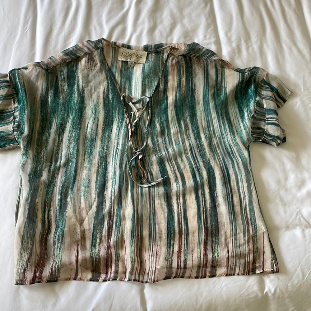 Rory Beca 100% Silk top -S